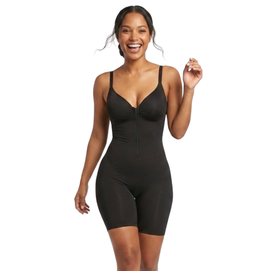 Shapewear Gainant Curvella™ – Zip Frontal Mi-Cuisse
