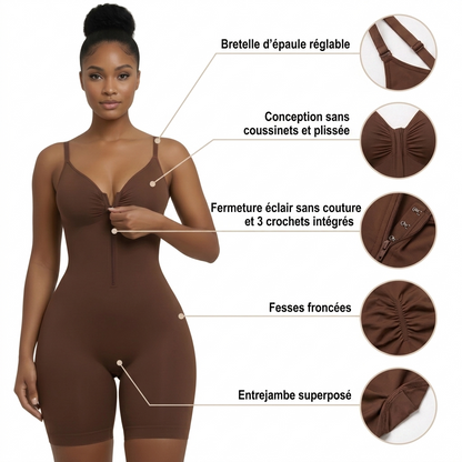 Shapewear Gainant Curvella™ – Zip Frontal Mi-Cuisse