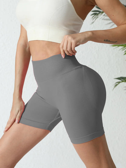 Short de Yoga Taille Haute Sculptant – Sans Coutures