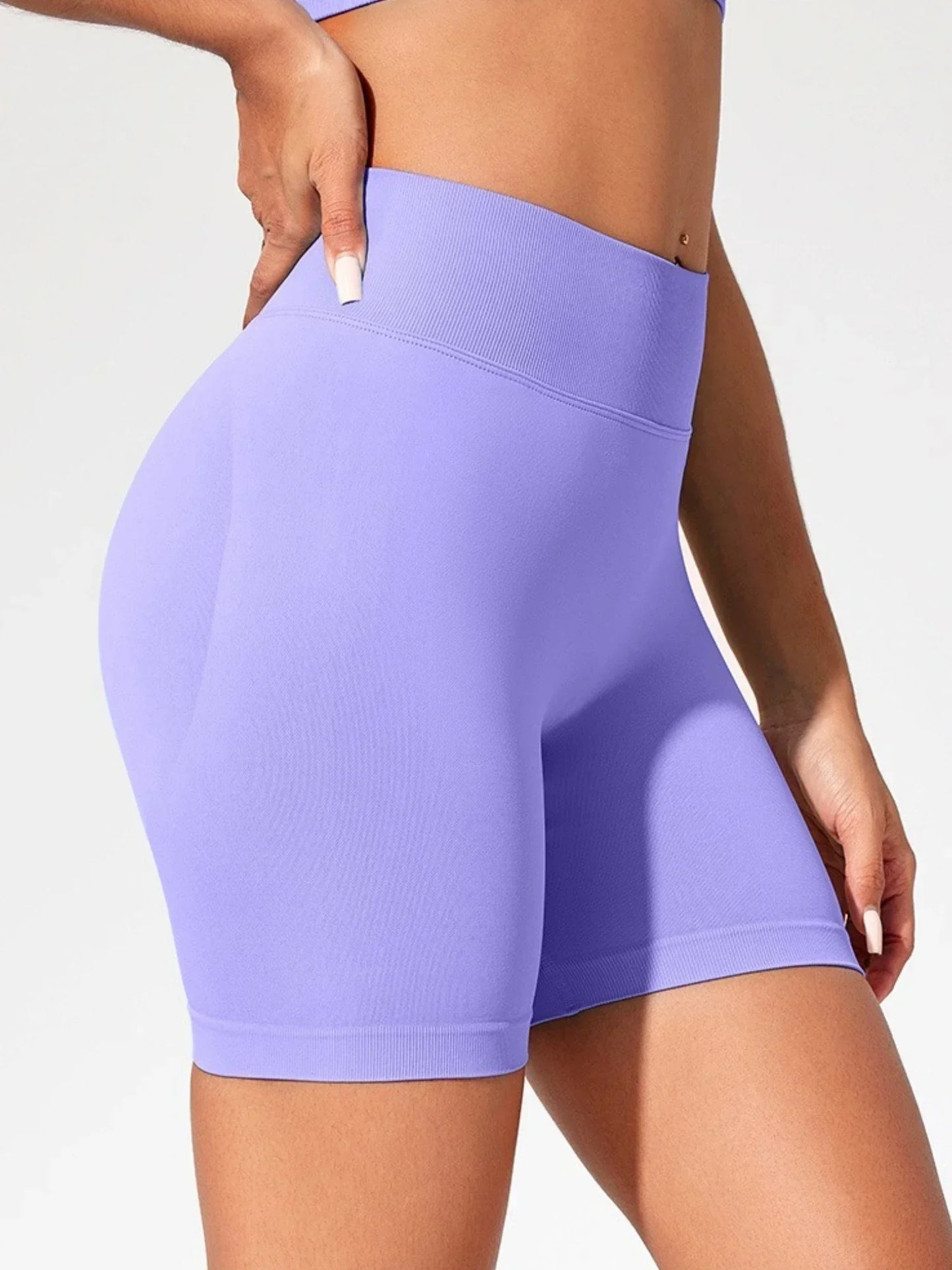 Short de Yoga Taille Haute Sculptant – Sans Coutures